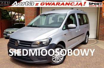 Volkswagen Caddy MAXI -7 osób, 2.0 TDI 102 KM, SALON PL, I WŁ, F.vat23%, Gwarancja, 