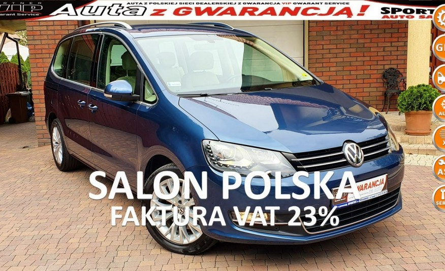 Volkswagen Sharan 2.0 TDI 184 KM, HIGHLINE, DSG, 7 OSÓB, Alcantara, Navi, Salon PL, f.vat23% zdjęcie 