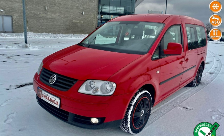 Volkswagen Caddy 1.9tdi automat wer.MAXI 7 os.full serwis zamiana 1 rok gwarancji zdjęcie 