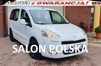 Peugeot Partner TYLKO 110 TYS KM. SALON PL, I WŁ, Serwis ASO, F.vat23%, Gwarancja, Leasing