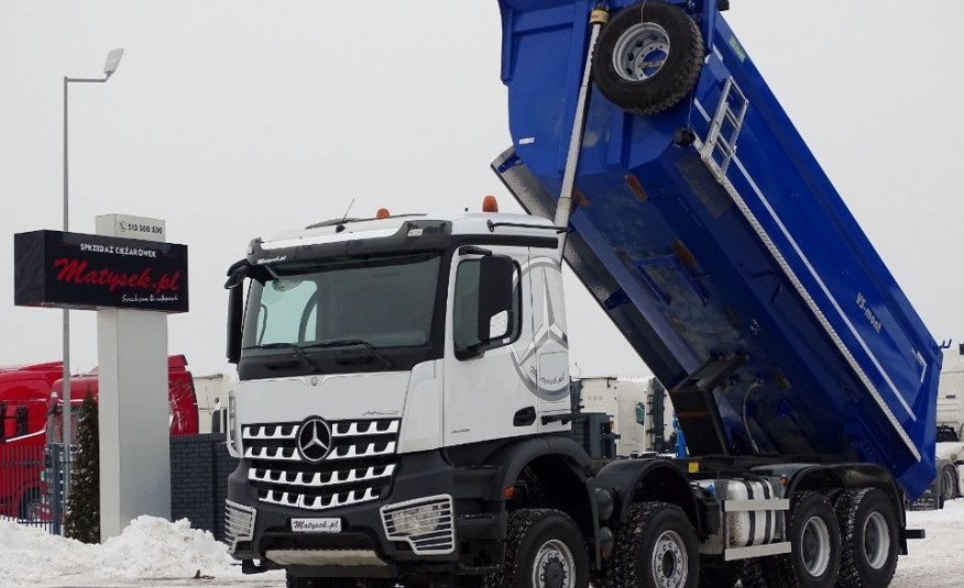 Mercedes AROCS 4146 / 8 X 6 / WYWROTKA / TYLNOZSYP / / VS-MONT 8x6 zdjęcie 