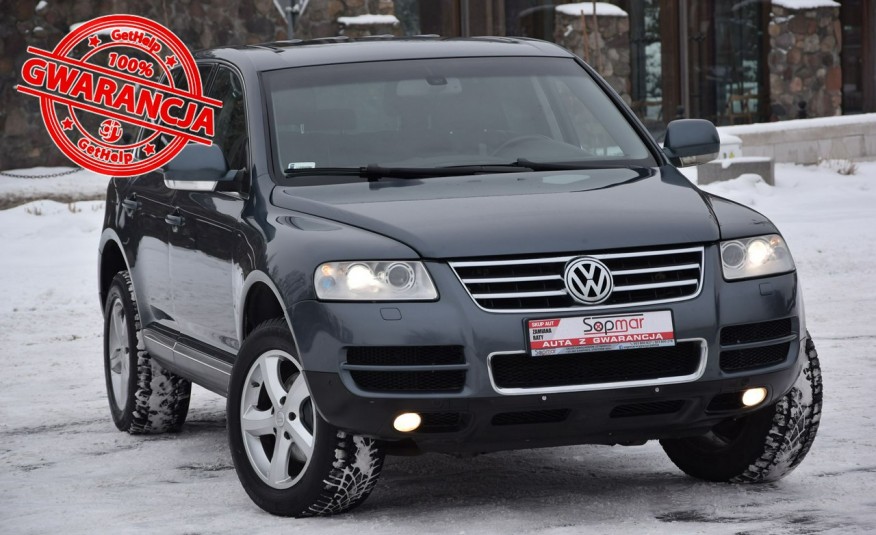Volkswagen Touareg 3.0V6 TDi 224KM 2005r. Xenon Skóra NAVI HAK 3500kg zdjęcie 