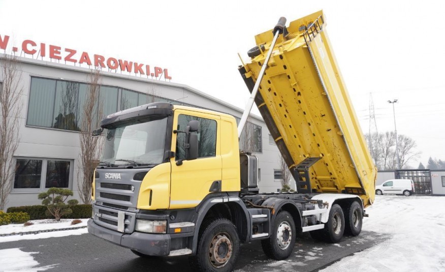 Scania P400 ,  , 8x4 , 18m3 , niska kabina , manual , klima , tempomat , opony 80% , wywrotka tylnozsypowa , kiper zdjęcie 
