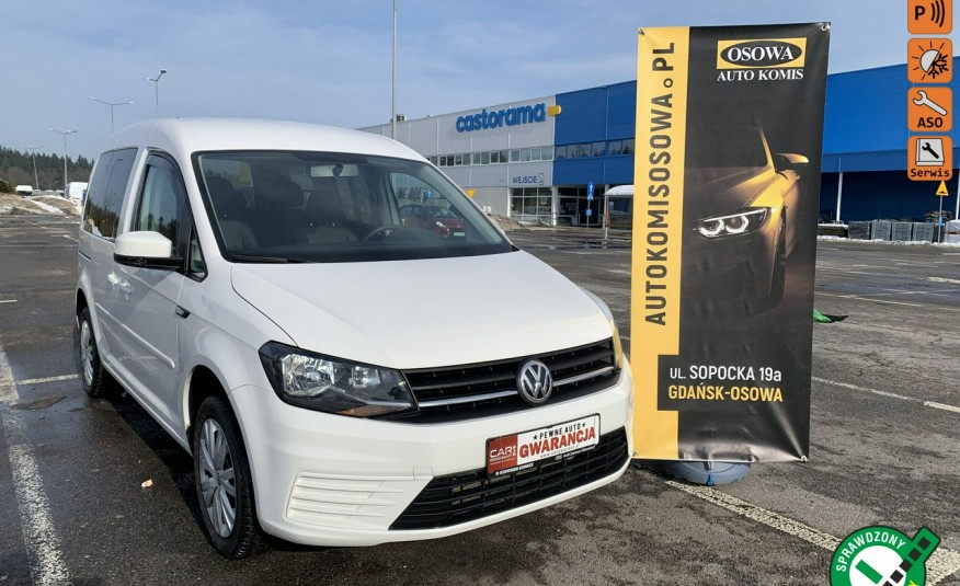 Volkswagen Caddy 1.4 TSI 125KM 2017r FULLSERWIS BEZWYPADKOWY 1 WŁAŚCICIEL GWARANCJA zdjęcie 