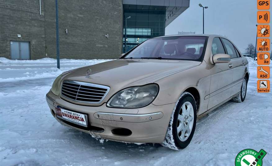 Mercedes S 500 5.0v8 Long +GAZ stan idealny serwis zamiana bez wkładu gwarancja zdjęcie 