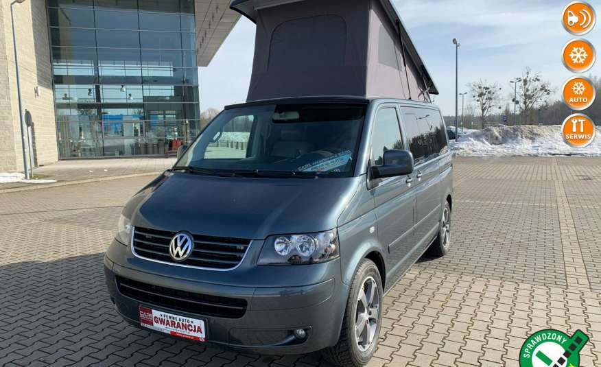 Volkswagen California Camper 2.5 tdi Automat podnoszony dach 5 x spanie Webasto stolik gwara zdjęcie 