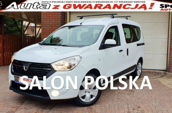 Dacia Dokker TYLKO 21 tys km 1.6SCE 102KM, Laureate, Salon PL Serwis ASO, F.VAT23%, 