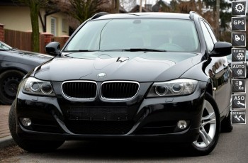 BMW 318 Czarne E91 Opłacone Lift Serwis Navi Skóra Bi-xenon Alu Gwarancja