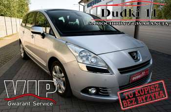 Peugeot 5008 1.6Benz DUDKI11 Serwis, Panorama Dach.7 Foteli, Klimatronic, Navigacja, 
