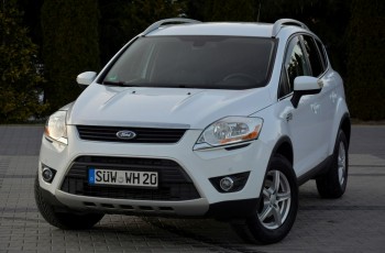 Ford Kuga 2.0TDCI(163KM) Lif4x4 Biała Perła Duża Navi Kamera 2xParkt. Skóry