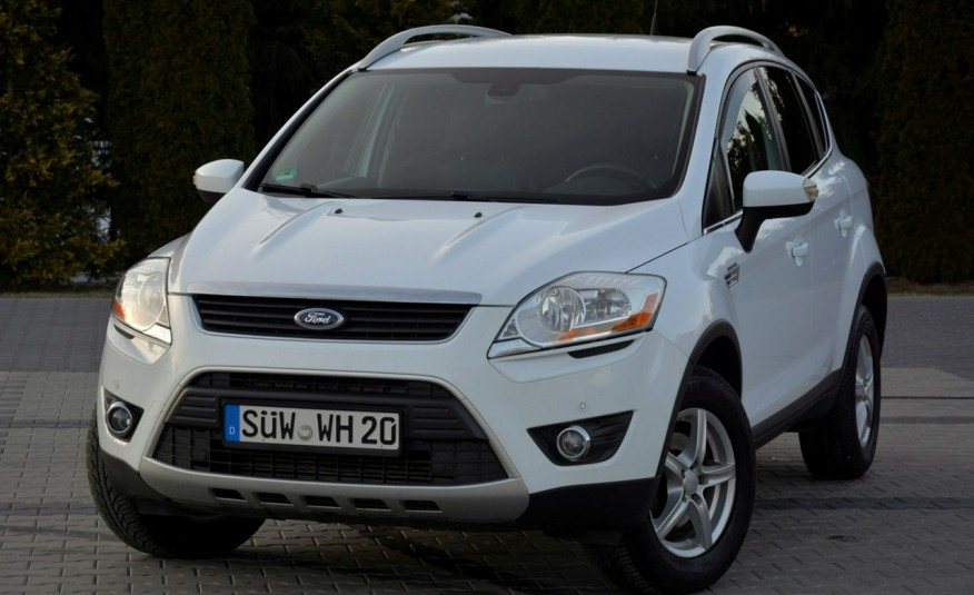 Ford Kuga 2.0TDCI(163KM) Lif4x4 Biała Perła Duża Navi Kamera 2xParkt. Skóry zdjęcie 