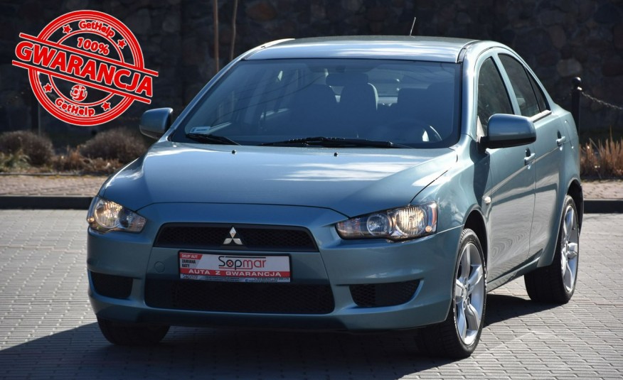 Mitsubishi Lancer 1.8 143KM 2008r. Polski Salon PDC Alufelgi Klima 141tkm POLECAM zdjęcie 