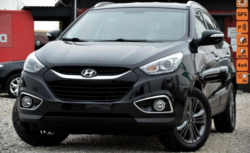 Hyundai ix35 Czarny Opłacony 2.0CRDI 184KM 4x4 Led Xenon Kamera Skóra zdjęcie 