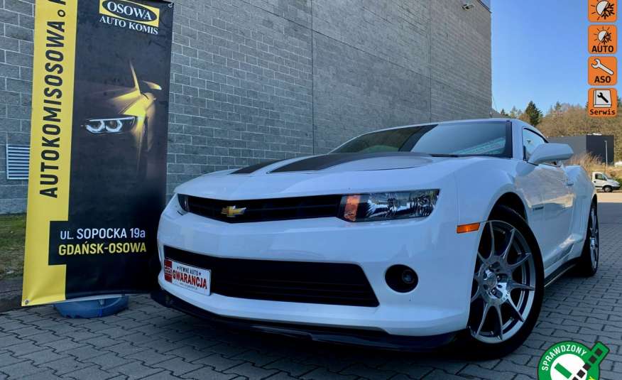 Chevrolet Camaro 3.6v6 skóry F1 zegary Europa alu20" zamiana 1 rok gwarancji zdjęcie 