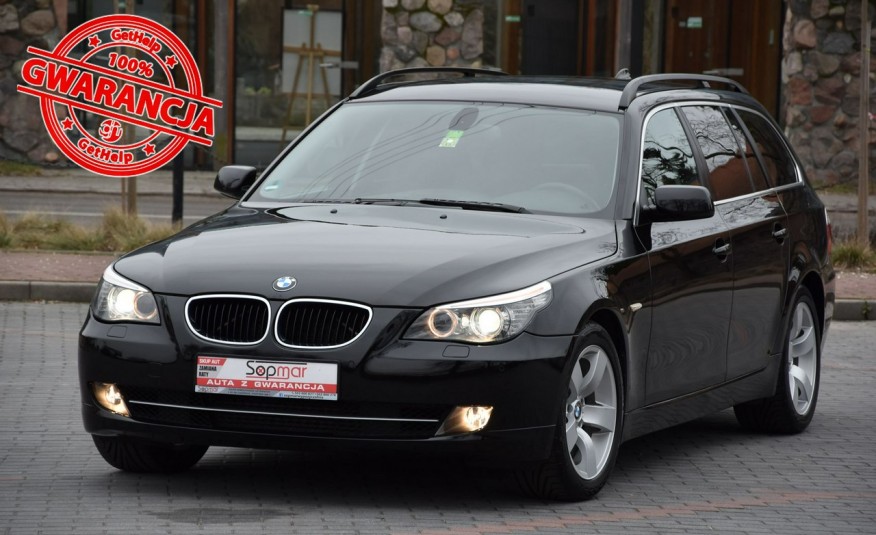 BMW 520 E61 LCi 520d 163KM MANUAL 2007r. lift XENON 2xPDC alufelgi17" POLECAM zdjęcie 