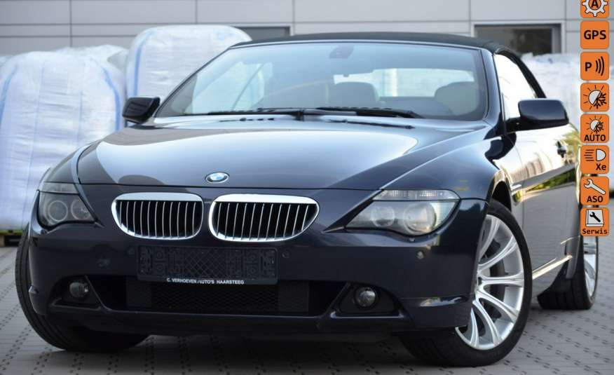 BMW 650 Mega 650i Cabrio Zarejestrowane Serwis Skóra Navi 2xPdc Gwarancja zdjęcie 