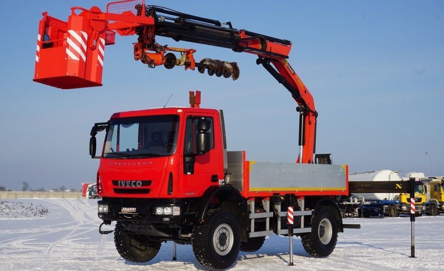 Iveco / 150E25 / 4 X 4 / HDS PALFINGER PK 16502 / WIERTŁO / KOSZ / ZWYŻKA / PILOT zdjęcie 