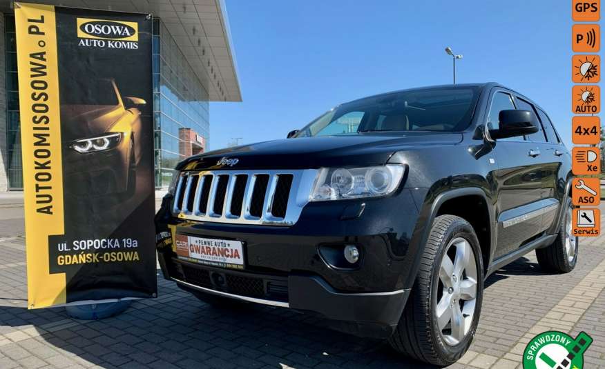 Jeep Grand Cherokee 3.0CRD overland salon PL 4x4 full serwis 1wł bezwypadkowy 2 lata gwara zdjęcie 