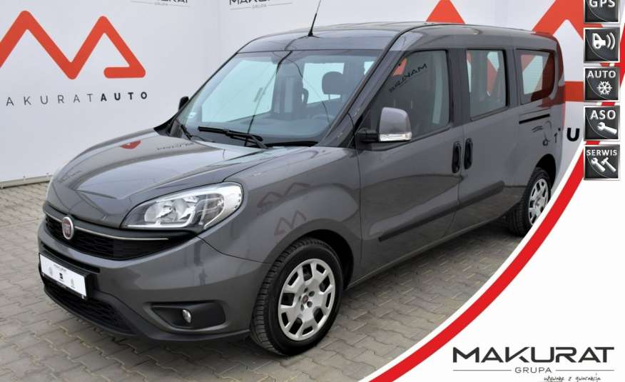Fiat Doblo P. Salon, P. Rej. 2017, Maxi, F-VAT 23% Klimatyzacja, Navi 4x el. Szyb zdjęcie 