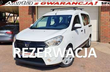 Dacia Dokker TYLKO 19 tys km 1.6SCE 102KM, Laureate, Salon PL Serwis ASO, F.VAT23%, 