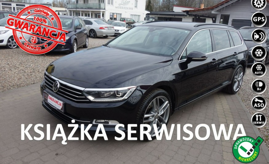 Volkswagen Passat 2.0TDI 190KM Navi Led Kamera Masaż Asystent pasa Książka Serwis Zamian zdjęcie 