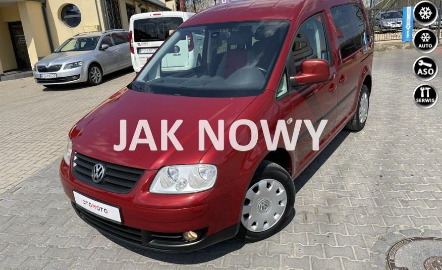 Volkswagen Caddy 1.9 TDI 105KM Klima EURO 6 Halogeny 7 OSOBOWY drzwi przesuwne NIEMCY zdjęcie 