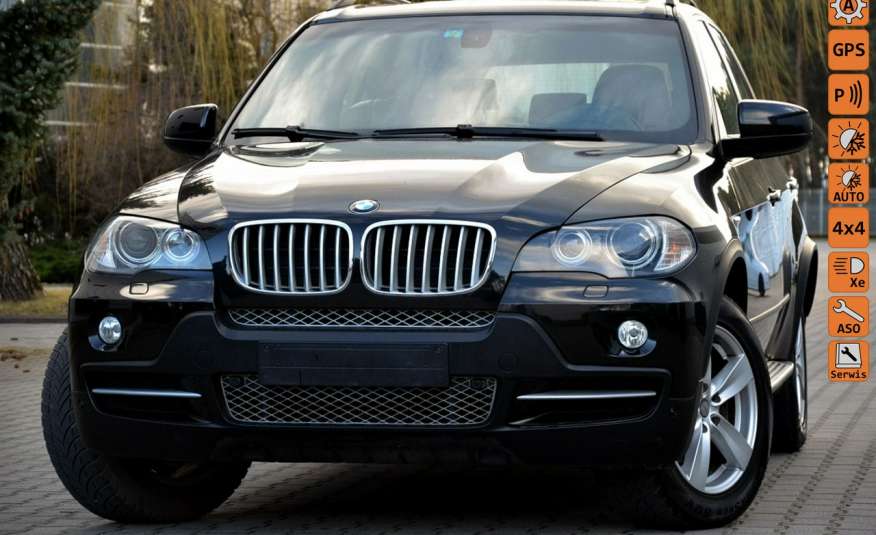 BMW X5 Czarna Zarejestr. 3.0D Kamera Serwis Brąz Skóra Bi-xenon Navi Panorama zdjęcie 