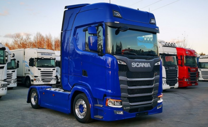 Scania Low deck megaS450 full opcja 160Tkm z Niemiec ASO full opcja Navi Klima Led 2018/10 zdjęcie 