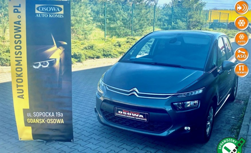 Citroen C4 Picasso 1.6hdi 115KM navi ledy 1 wł serwis bezwypadkowy 1 rok gwaranacji zamia zdjęcie 