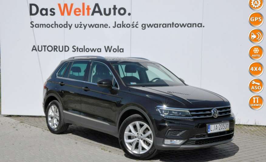 Volkswagen Tiguan 2.0 TDI 240KM 4Motion DSG Highline LED Polski Salon FV marża zdjęcie 