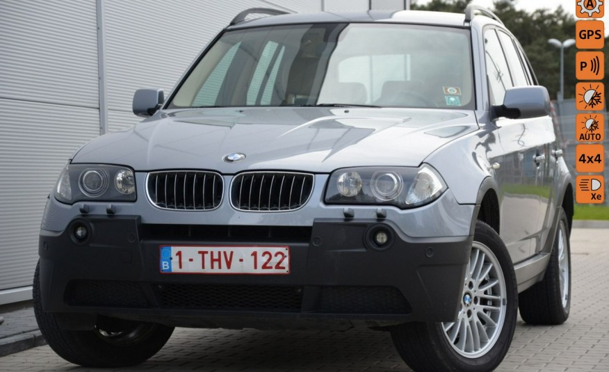 BMW X3 Opłacona 3.0D 218KM Jasne Skóry Navi Xenon Pamięci Gwarancja zdjęcie 