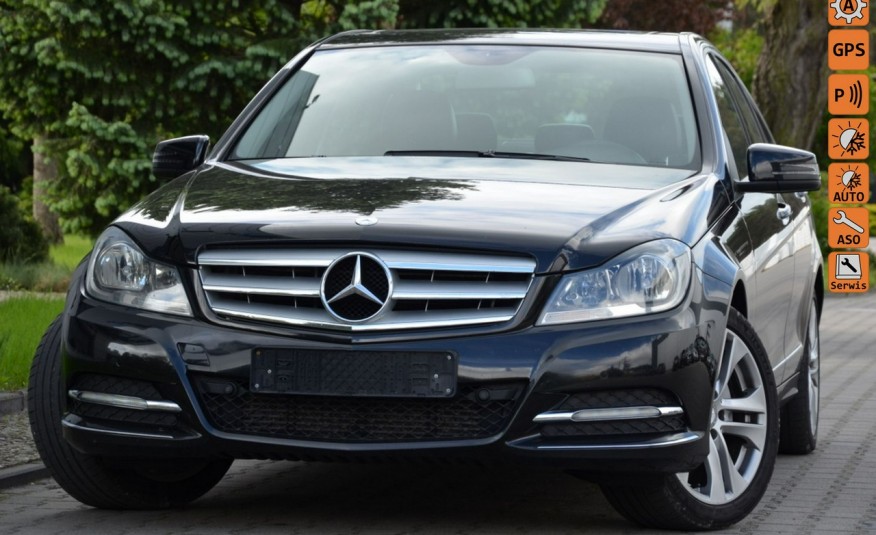 Mercedes C 220 Czarne 2.2CDI 170KM Avantgarde Lift Serwis Navi Skóry zdjęcie 