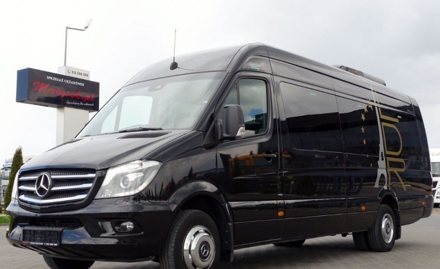 Mercedes SPRINTER 55 / 3.0 CDI / 190 KM / BUS / 24 MIEJSCA / KLIMA / SKÓRY / WEBASTO / 2017 R / zdjęcie 