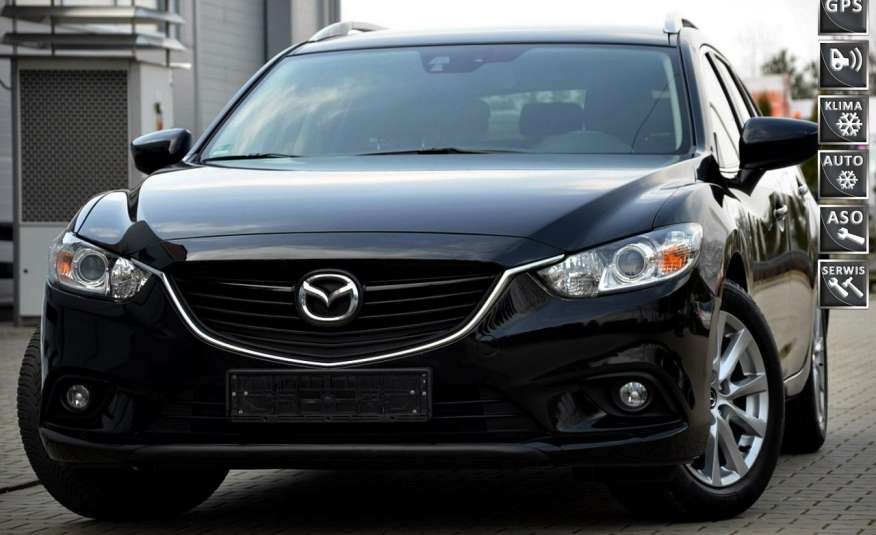 Mazda 6 Czarna Zarejestroowana 2.2D Serwis Navi Start/Stop Parktronik Alu zdjęcie 