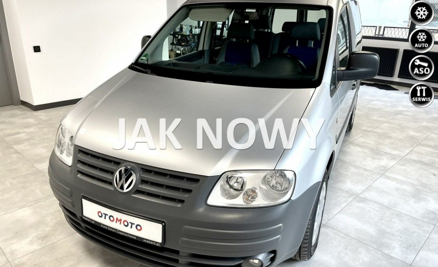 Volkswagen Caddy 1.9 TDI 105KM Life Navi GPS kolorowa drzwi tył dzielone Z NIEMIEC TOP zdjęcie 