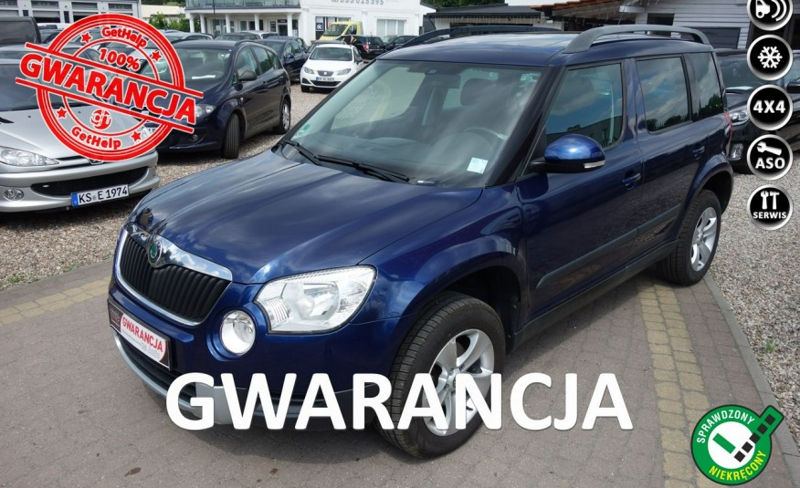 Skoda Yeti 2.0TDI CR 140KM 4x4 Panorama Dach Klimatyzacja Alu Gwarancja Zamiana zdjęcie 