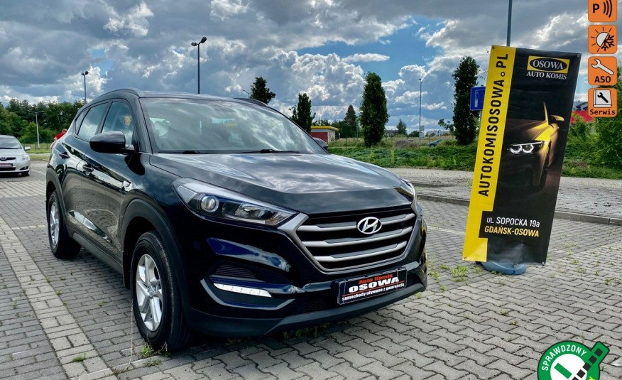 Hyundai Tucson 1.6i moc132KM ledy grzana kierownica fotele kanapa 1 rok gwarancji zdjęcie 