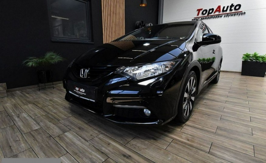 Honda Civic 1.8 LED PIĘKNA kamera KOMBI serwisowana bezwypadkowa GWARANCJA fil zdjęcie 