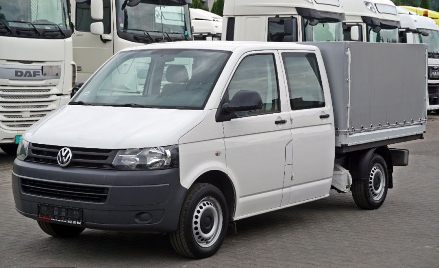 Volkswagen T5 / 4x4 / 4 MOTION / DOKA / SKRZYNIOWY / PLANDEKA / BRYGADÓWKA / SALON PL zdjęcie 