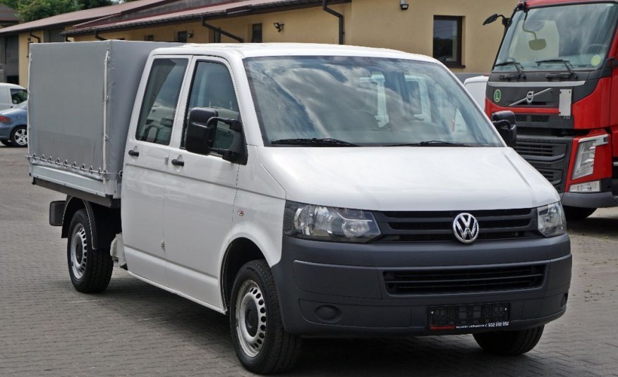 Volkswagen T5 / 4x4 / 4 MOTION / DOKA / SKRZYNIOWY / PLANDEKA / BRYGADÓWKA / SALON PL zdjęcie 