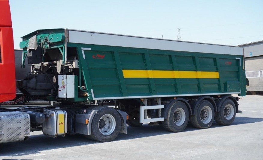 Fliegl SDS , samowyładowcza , ruchoma ściana , 30m3 , 3x BPW , oś podnoszona , naczepa ruchoma podłoga , ejector , BMI zdjęcie 