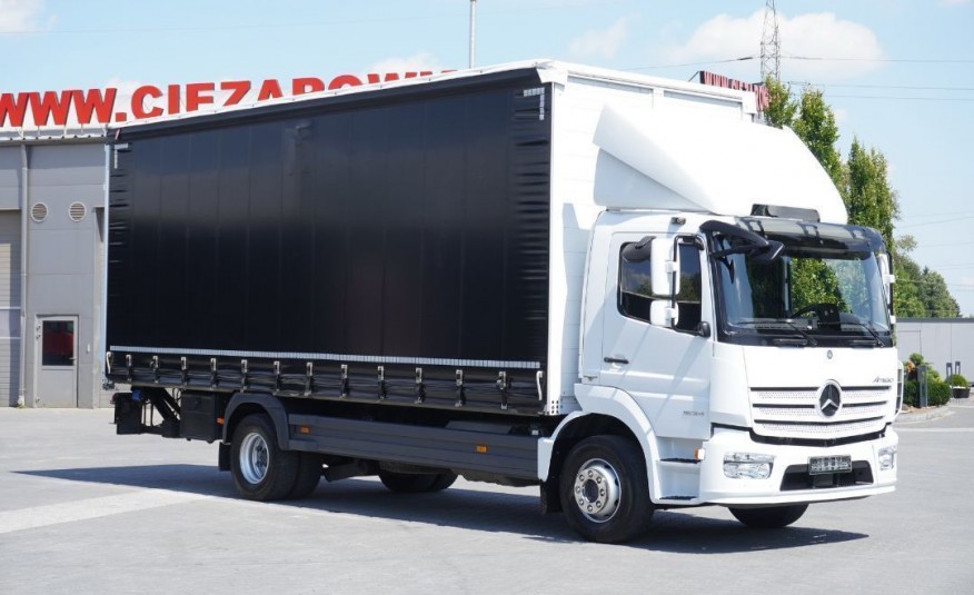 Mercedes Atego 1524 , E6 , 90 TYS KM , Firanka 7.2m , DMC 15.000kg , przesuwny dach , winda z pilotem 1.500kg , retarder , tył poduszki , nowa plandeka , tempomat . klima , serwis ASO , fi zdjęcie 