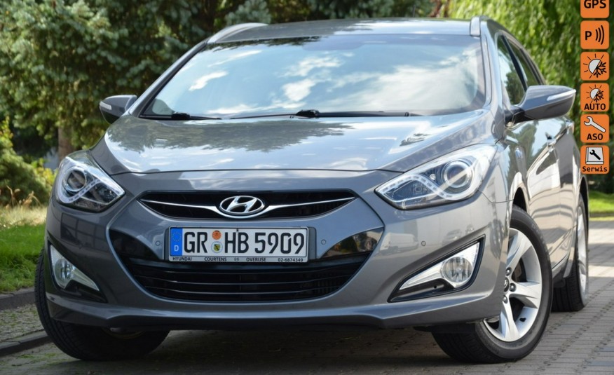 Hyundai i40 Opłacony 1.7CRDI 123tys.km Serwis Kamera Navi Led Skóra Gwara zdjęcie 