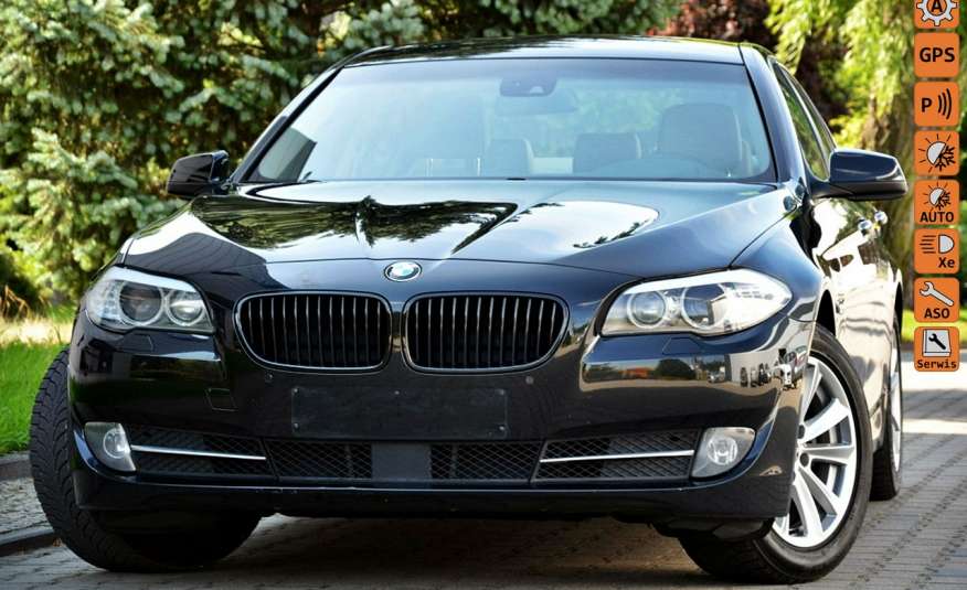 BMW 523 Czarna perła Zarejestr. 3.0i 204KM Serwis ACC Kamera Keylessgo Gwara zdjęcie 