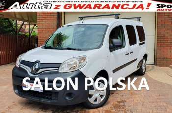 Renault Kangoo TYLKO 79 tys km MAXI - LONG 5 osób Bezwypadkowy, Salon PL F.VAT23%, 