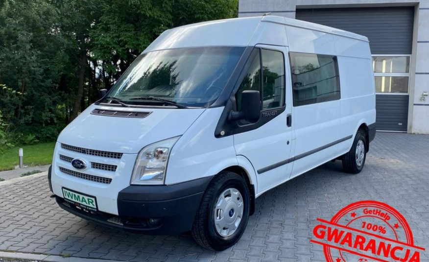 Ford Transit 2013 2.2 140 KM L3H2 Brygadówka 6 osobowy Klima 180 tys km zdjęcie 