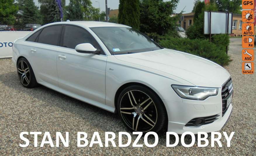 Audi A6 Piękna biała , S-Line , super prezencja , wyposazona -220 KM zdjęcie 