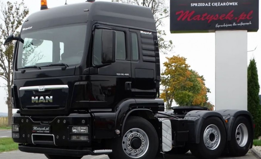 TGS 480 / PUSHER / HYDRODRIVE / 6x4 / 6x2 / MANUAL / HYDRAULIKA / ŚRODKOWA OŚ SKRĘTNA / EEV / zdjęcie 