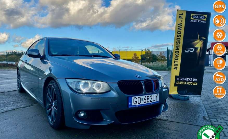BMW 320 Coupe 2.0d184KM M-pakiet skory ledy xenon navi 1 rok gwarancji zdjęcie 