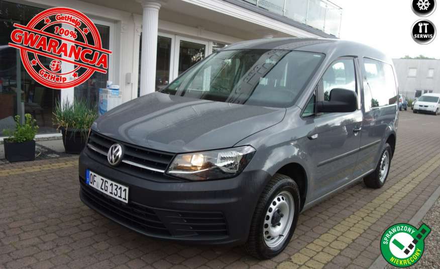 Volkswagen Caddy 2.0 TDI 102KM 2017r 2osobowy Klimatyzacja Hak Drugi komplet kół zdjęcie 